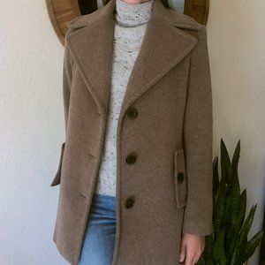 Calvin Klein Tan Wool Pea/Trench Coat/Jack…